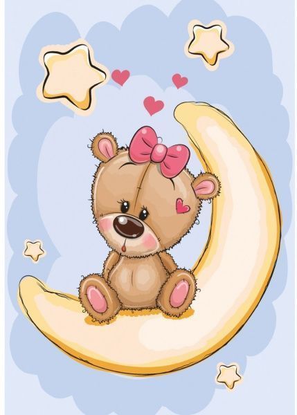 Постер Ведмідь луна жін 27x39 см