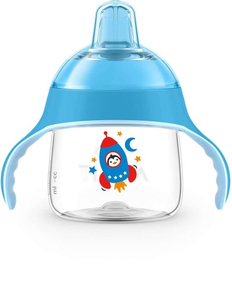 Поильник-непроливайка Philips Avent с носиком голубая 200 мл