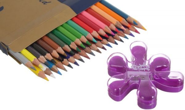 Олівці кольорові Superb Writer Gold 36 кольорів 4100G-36CB та чинка 