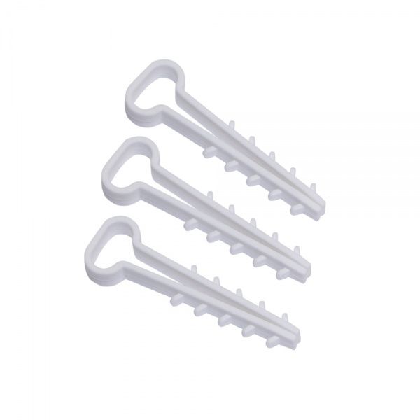 Дюбель-ялинка плоский Expert 12х5 мм 100 шт. білий 