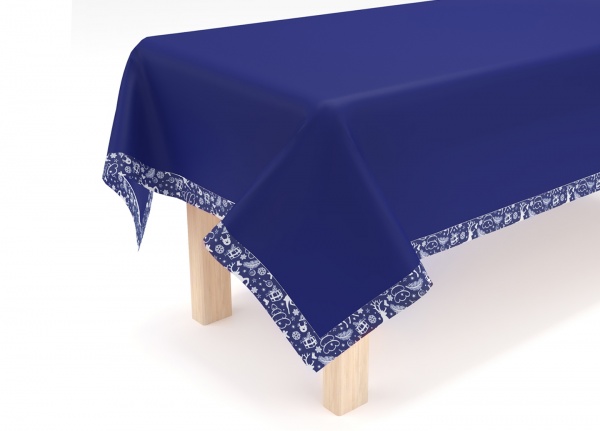 Скатерть 140x220 см синий Homeline 