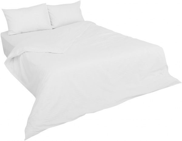 Комплект постельного белья Basic Stripe 1,5 белый La Nuit 