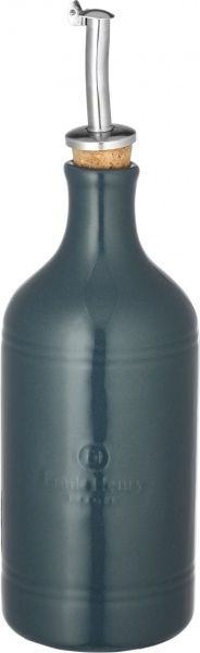 Бутылка для масла с дозатором Natural Chic 450 мл серо-голубая Emile Henry