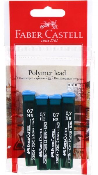 Набір грифелів 0,7 мм НВ 4 шт. 18512 Faber-Castell 