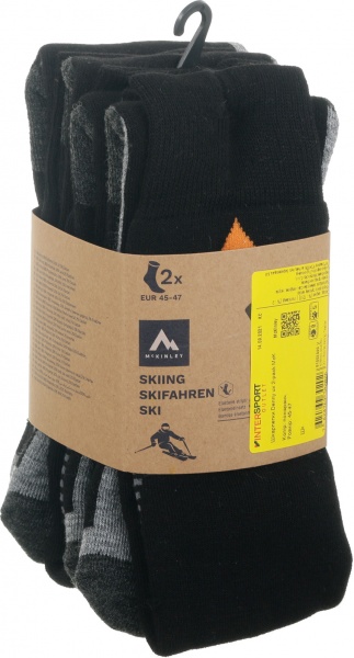 Носки McKinley Denny ux 2-pack McK 408440-904050 р.45-47 черный