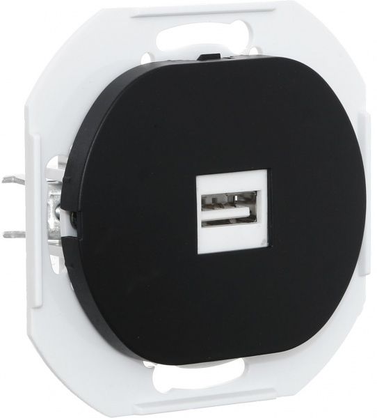 Розетка USB Aling-Conel Eon черный E6162.E1