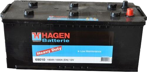 Аккумулятор автомобильный EXIDE 6СТ-190 (69010) 190Ah 1000A 12V «+» слева