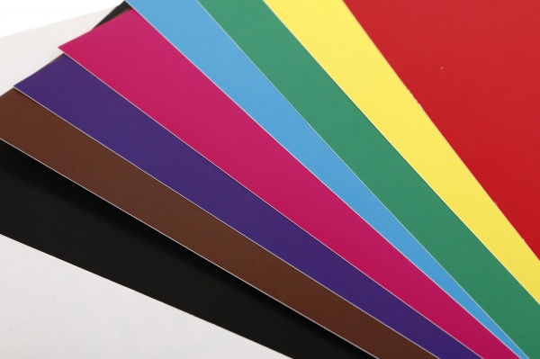 Картон цветной Art studio of happiness односторонний 210х297 мм 8 листов в папке