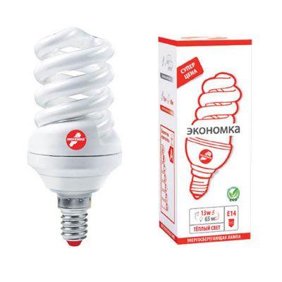 Лампа Економка SPC 13 Вт 2700K E14
