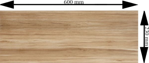 Плитка InterCerama Arce бежева темна 23x60 178 022 