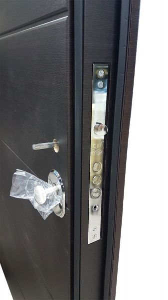 Двері вхідні Булат Престиж 156 венге горизонт темний 2050x850мм праві