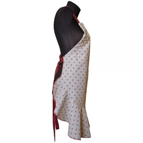 Фартух кухонний Глорiя Горох з воланом Прованс