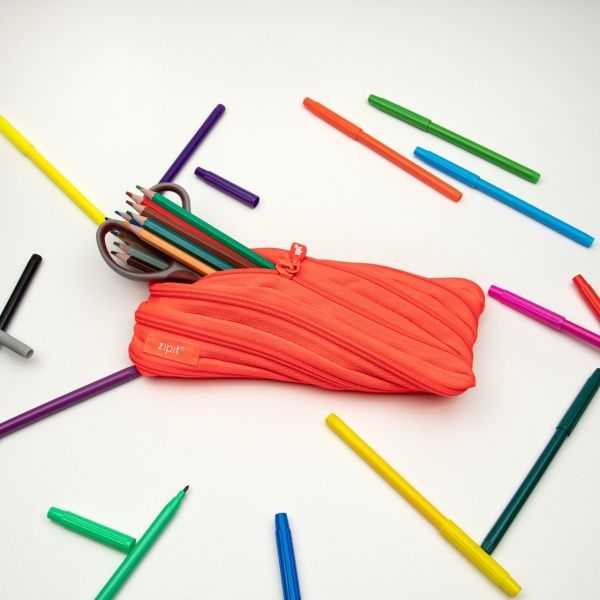 Пенал-косметичка Neon Glowing Peach ZT-NN-2 Zipit рожевий