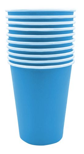 Стакан паперовий Silken 250 мл синій 10 шт.
