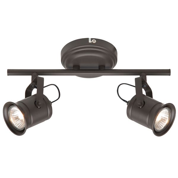 Спот Cap 2х50Вт GU10 230V коричневий