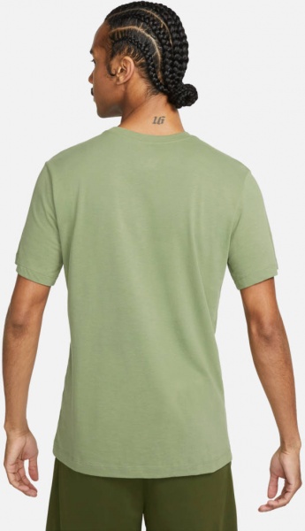 Футболка Nike DF TEE SLUB HBR DZ2751-386 р.L зелений