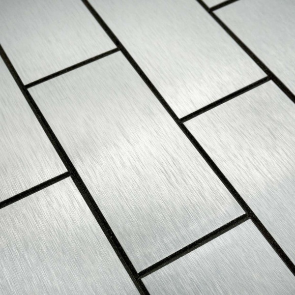 Декоративная панель EMERGO самоклеющая Серебряный Алюминий Home Inspire 