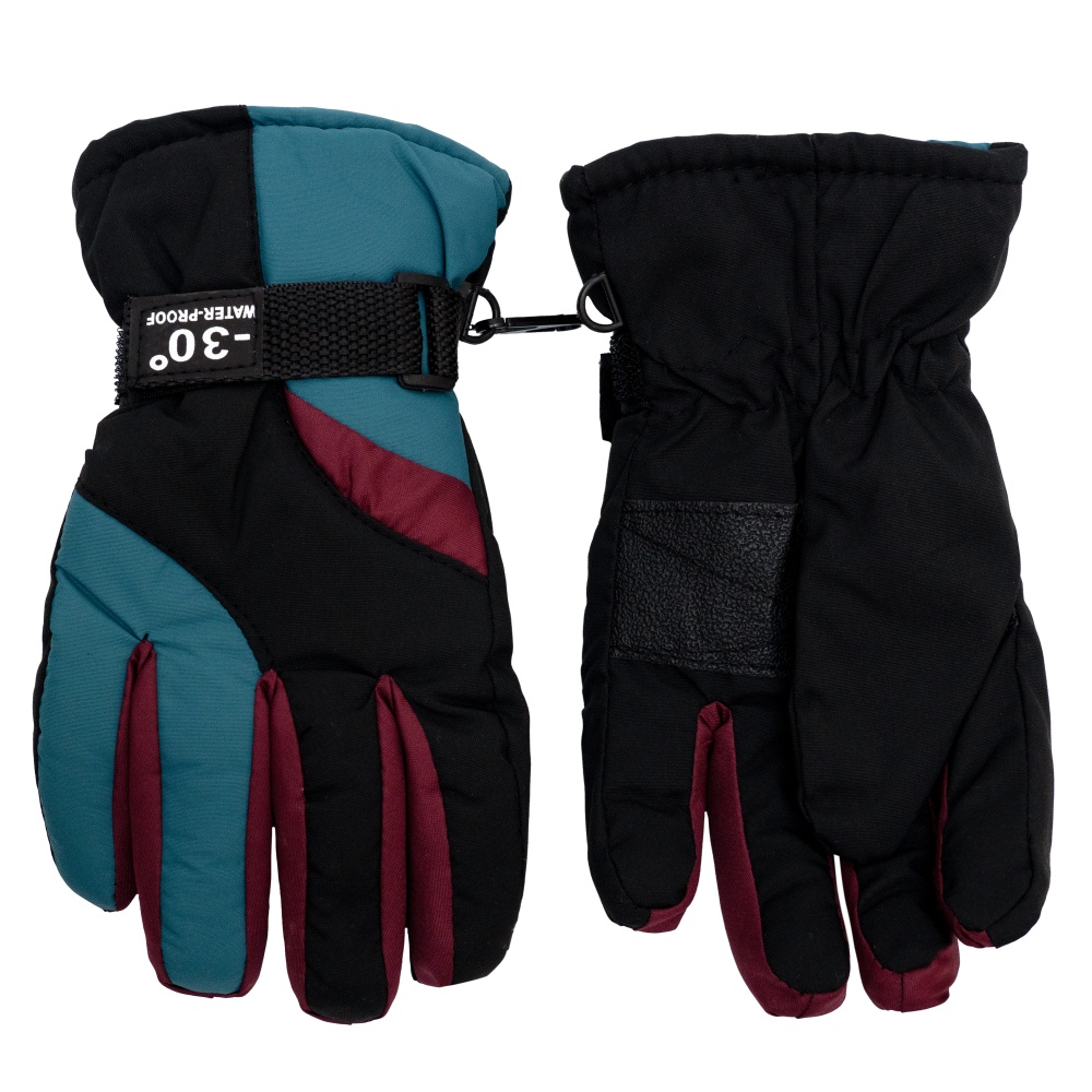 Варежки Devilon лыжные детские р.22 /бирюзовый 519407