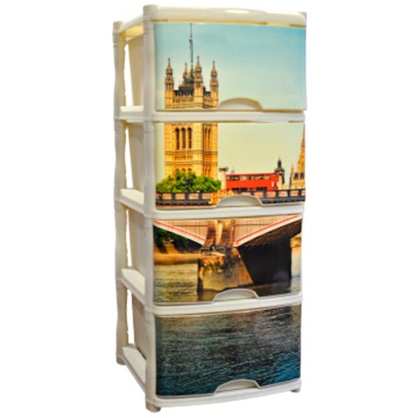 Комод пластиковый Hold Лондон 940x415x500 мм