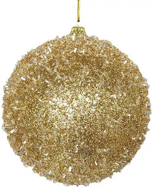 Шар пенопластовый Пухнастик 10 см золотой