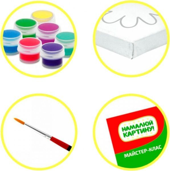 Картина за номерами розмальовка за номерами Порося Rosa Kids 