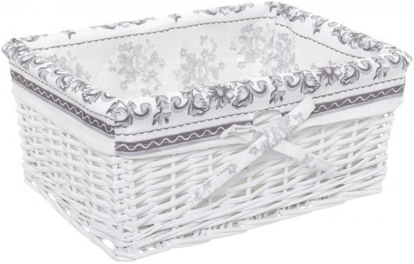 Корзина плетеная с текстилем 36x25x15 см HQ13-53AB-4 