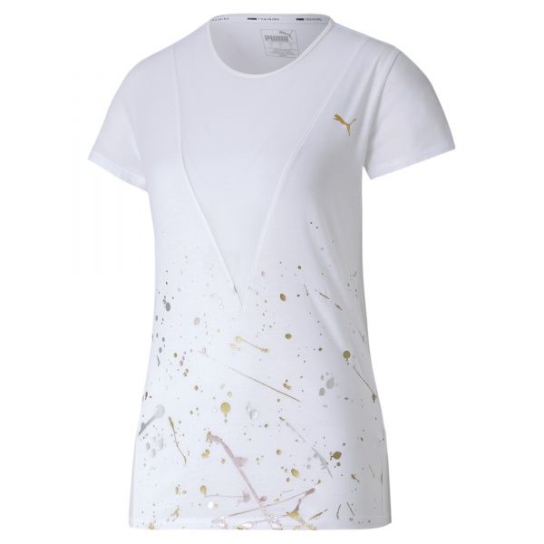 Футболка Puma Metal Splash Deep V Tee 51903702 XS білий