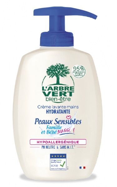 Крем-мило L'Arbre Vert Sensitive для чутливої шкіри з екстрактом солодкого мигдалю 300 мл 1 шт./уп.