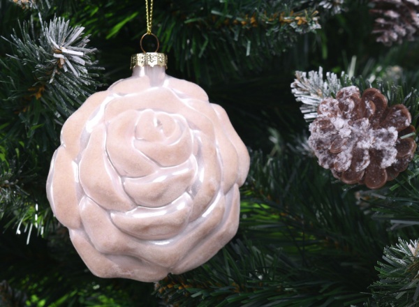 Декорация-подвеска роза 10 см в ассортименте