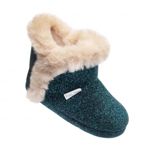 Капці дитячі для дівчинки Home Story р.32-33 бірюзовий 211550-2 