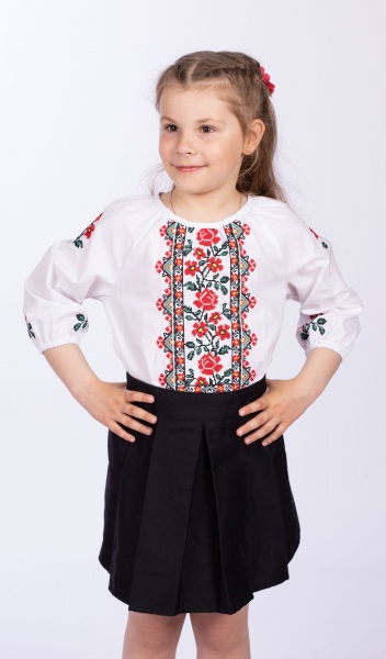 Блуза Эдельвика р.146 белый 361-21/09 