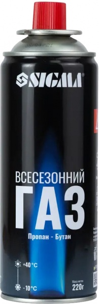 Балон одноразовий всесезонний цанговий 220 г (50437) Sigma 