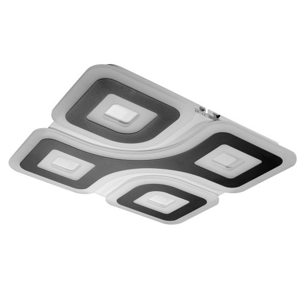 Світильник світлодіодний Светкомплект ACRYLIC 08S RGB RC 110 Вт білий із чорним 2800-4500-6000 К 