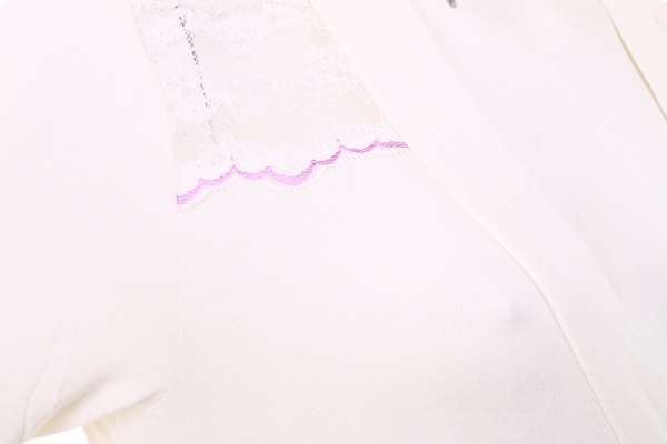 Халат женский megotex Moon р. L сумрачно-белый