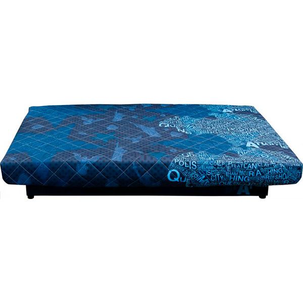 Диван Ньюс с 2 подушками 1920x950x950 мм поликоттон blue