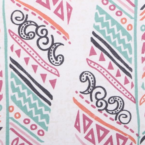 Комплект постельного белья Fashion Feather 1,5 белый с розовым 