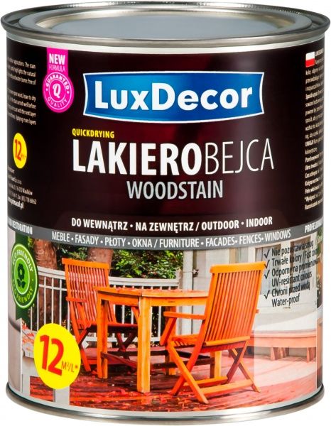 Лакобейц для древесины LuxDecor бесцветный глянец 0,75 л