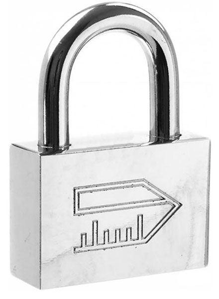 Замок навісний Червона Лінійка 60 мм відкритий (амбарний)