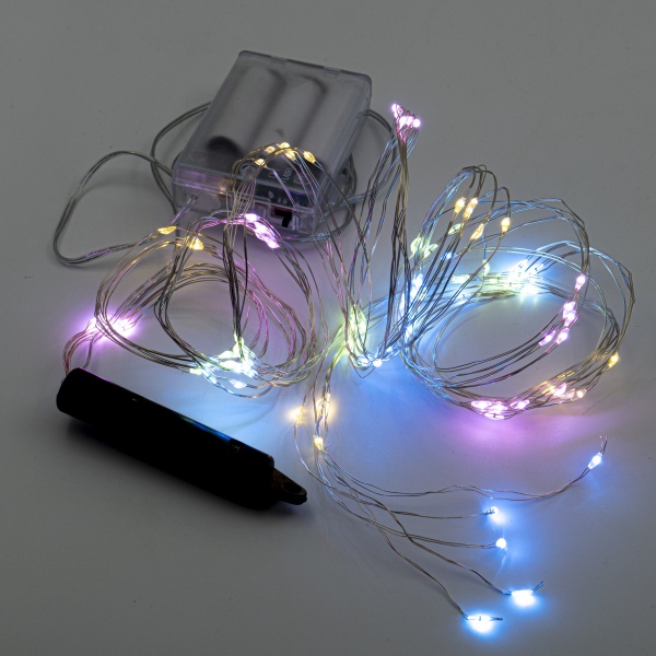 Декоративная гирлянда Altalusse (INL-2107B-100 Multicolor) встроенный светодиод (LED) 100 ламп 2 м 