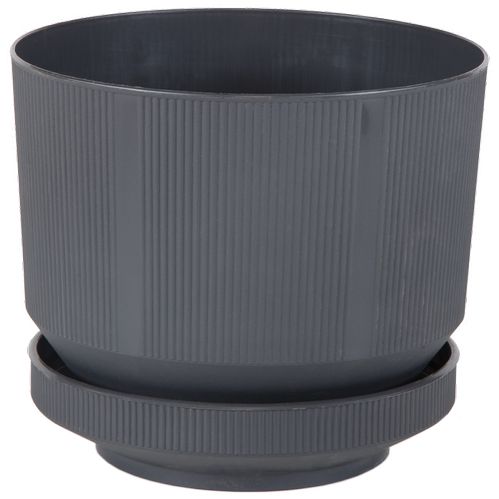Горщик для квітів Serinova №3 LUX POT круглий 6 л антрацит 
