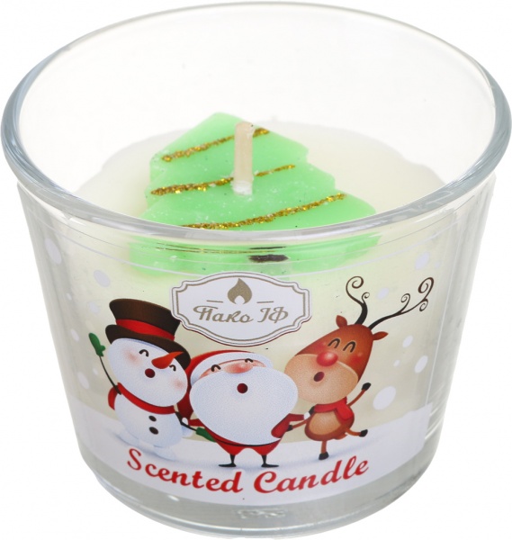 Свеча Pako-If в стакане Кексы Новогодние 
