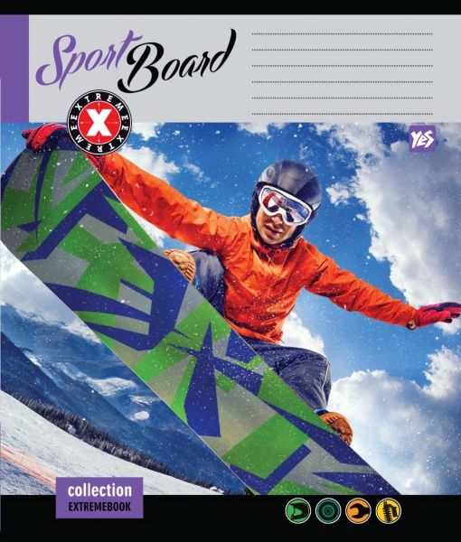 Комплект зошитів Extreme 2018 36 аркушів в лінію 15 шт. YES