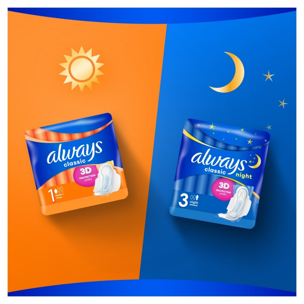 Прокладки гигиенические Always Classic Night (Размер 3) 8 шт.