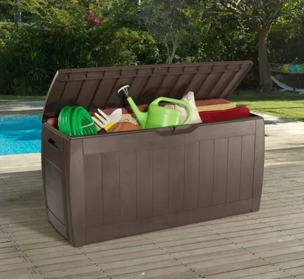 Сундук Keter Hollywood 270 л 1175x450x573 мм коричневый 223949