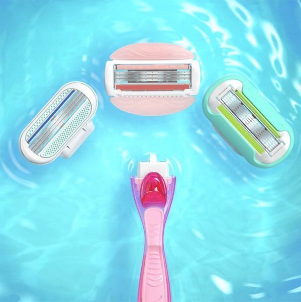 Набір подарунковий для жінок Gillette Comfortglide Spa Breeze + 3 касети + дорожній футляр + кріплення