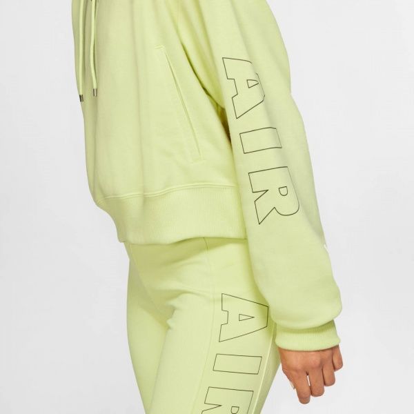 Джемпер Nike W NSW AIR HOODIE FLC BB CJ3082-367 р. M салатовий