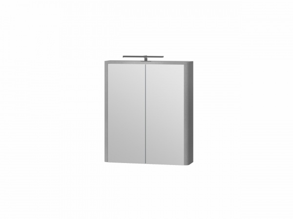 Зеркальный шкаф Botticelli Livorno - 60 структурный серый 