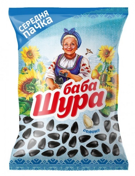 Насіння соняшника Баба Шура смажене солоне 110 г