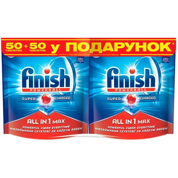 Таблетки для ПММ Finish All in 1 50+50 шт.