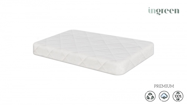 Матрас Кокос-холкон InGreen 60х120х10 см белый 202010 